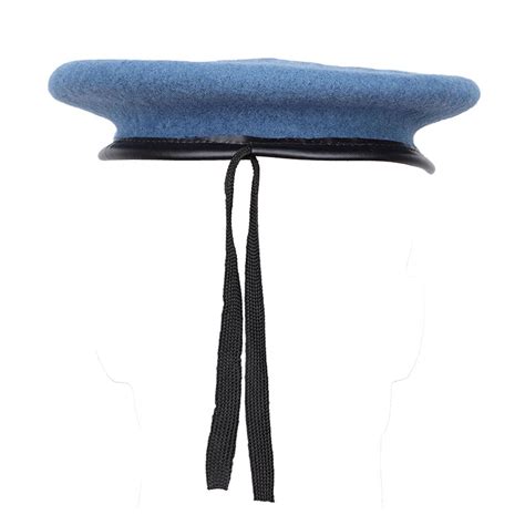 Chapeau B Ret Militaire Laine Baby Blue Kms