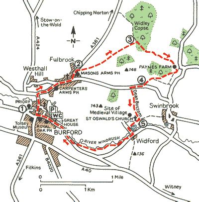 burford  classic cotswold town walks  aa