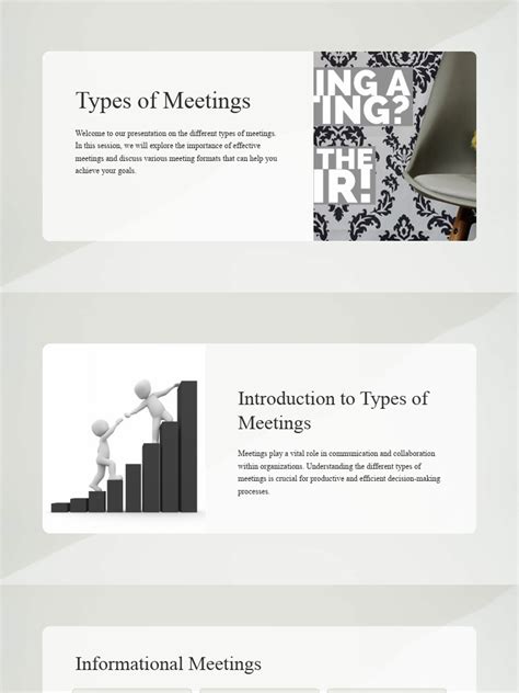 Types Of Meetings Pdf Team Building Brainstorming