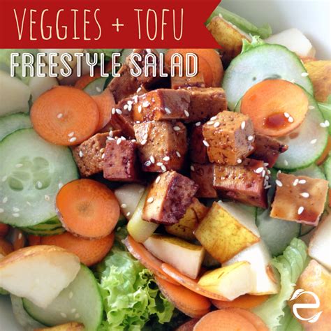 Recipe Freestyle Salad With Baked Tofu Ecogreenlove