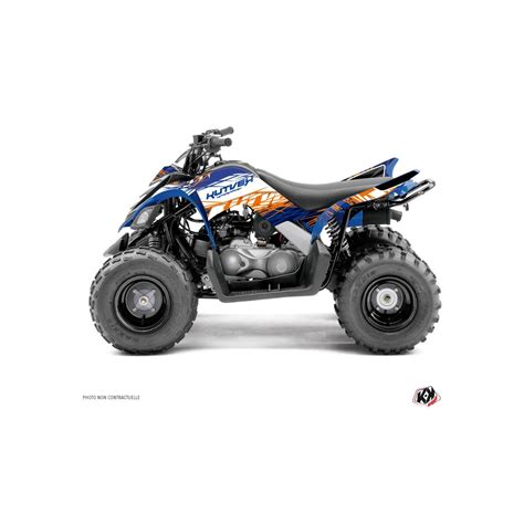 Kit D Co Quad Eraser Yamaha Raptor Bleu Orange