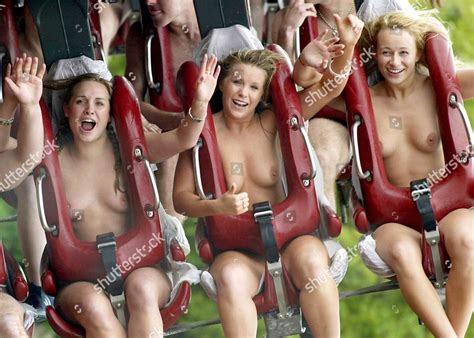 Naked Students Ride Nemesis Rollercoaster Ride Editorial Stock Photo Stock Image