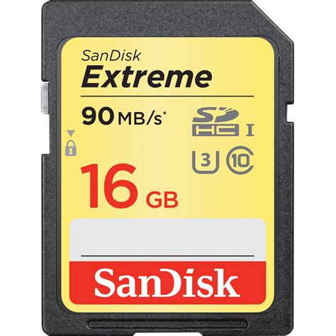 SanDisk 16GB Extreme UHS I SDHC Memory Card SDSDXNE 016G GNCIN