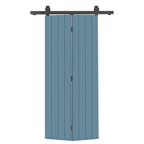 CALHOME 32 In X 80 In Hollow Core Dignity Blue Painted MDF Composite