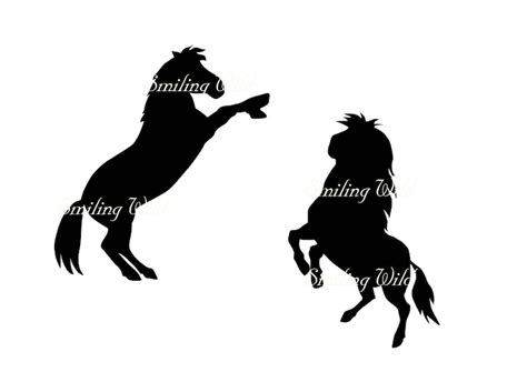 Pony Silhouette Ponies Svg Png Clipart Cutout Vector Graphic Etsy