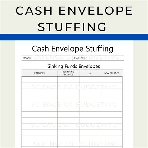Cash Stuffing Template