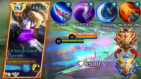 Thanks Moonton For This Burst Critical Hack Damage Dyrroth Top