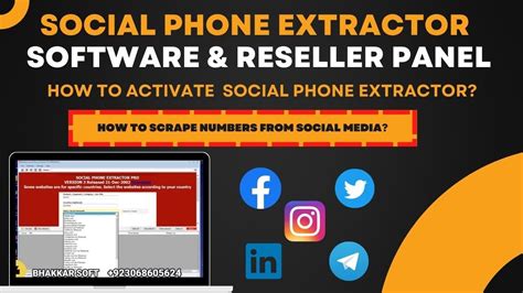 How To Activate Social Phone Extractor EXTRACT DATA Facebook Twitter