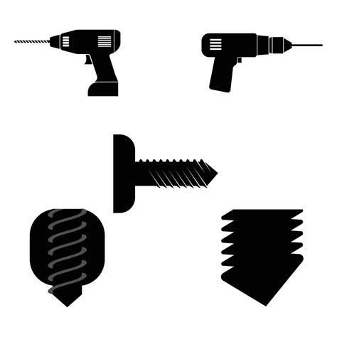 Black Drill Logo 15356393 Vector Art At Vecteezy