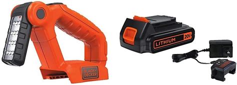 Blackdecker 20v Max Led Work Light With Lithium Battery And Charger