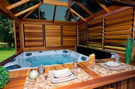 26 Spectacular Hot Tub Gazebo Ideas | Hot tub backyard, Hot tub privacy ...