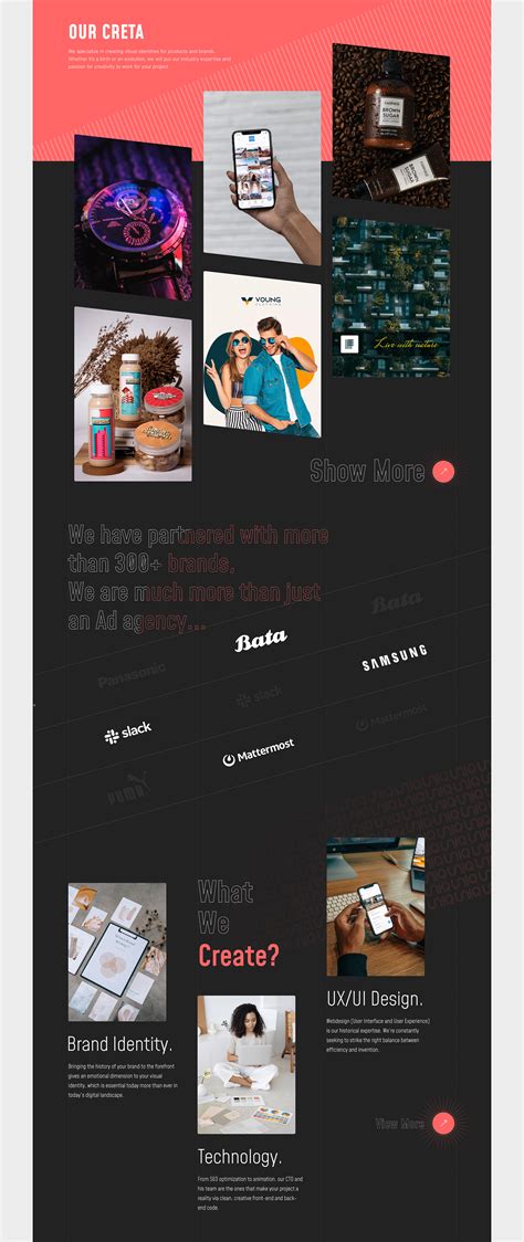 Branding Agency Landing Page on Behance