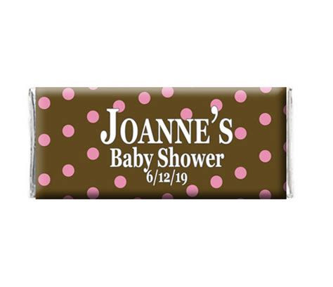 Brown Pink Dots Chocolate Wrapper The Brat Shack