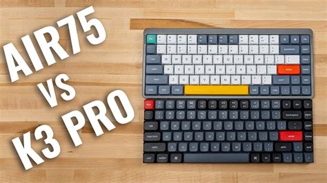 Nuphy Air75 Vs Keychron K3 Pro Best 75 Low Profile Keyboard Youtube