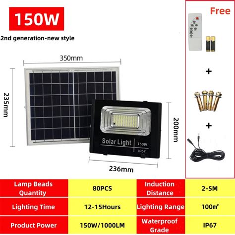 High QualityLuminaa Highlight Solar Light Outdoor Lighting 50W 100W