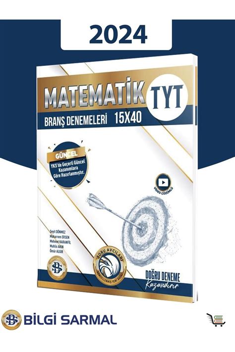 Bilgi Sarmal Yayınları Bilgi Sarmal 2024 TYT Matematik 15 x 40 Branş