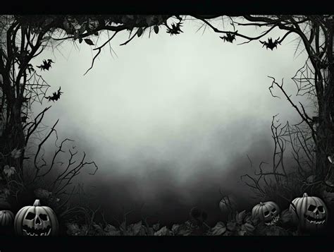 Spooky Halloween background with dead trees, jack o lanterns and bats ...