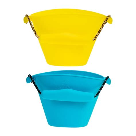 Collapsible Sand Bucket 2pcs Foldable Sand Bucket Portable Water