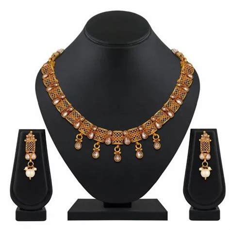 Wedding Wear Women Trendy Necklace Set Gold Plated At Rs 495set In Mumbai