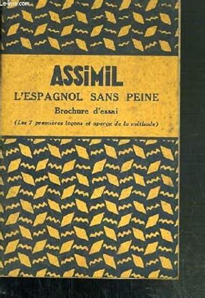 ASSIMIL L ESPAGNOL SANS PEINE BROCHURE D ESSAI METHODE