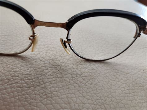 Vintage Gaspari Gold 1 10 12k Gf Eyeglasses 1950 Pink Gem