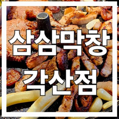 대구 동구 동호동 각산역 맛집 삼삼막창 네이버 블로그