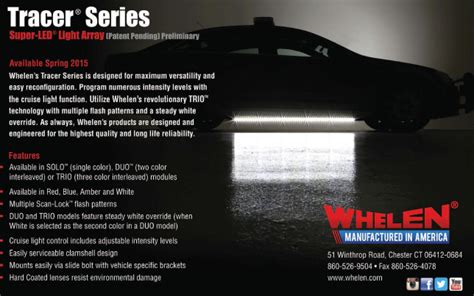 Whelen Tracer Series Light Array WATTCO Emergency Equipment