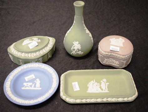 Assorted Wedgwood Jasper Ware Pieces Wedgwood Ceramics