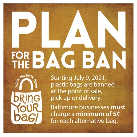 Plastic Bag Ban Information For Retailers Baltimore Office Of