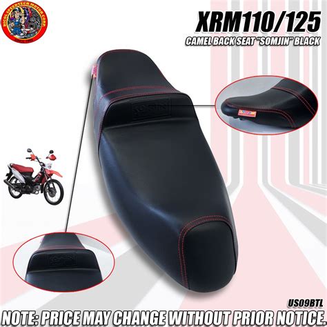 XRM110 125 CAMEL BACK SEAT SOMJIN BLACK US09BTL Shopee Philippines