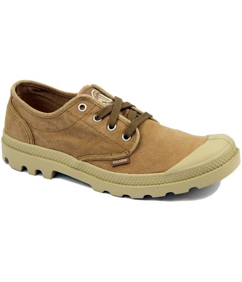 Palladium Pampa Oxford Retro Indie Cotton Canvas Shoes Espresso