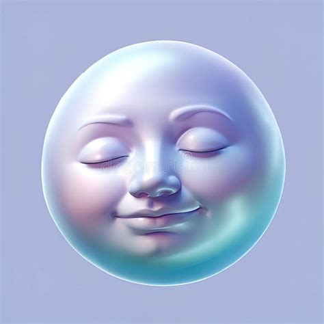 Icon of Sleeping Face Emoji, Glossy Glass Style Stock Illustration ...