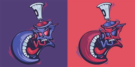Graffiti Spray Monster Royalty Free Vector Image