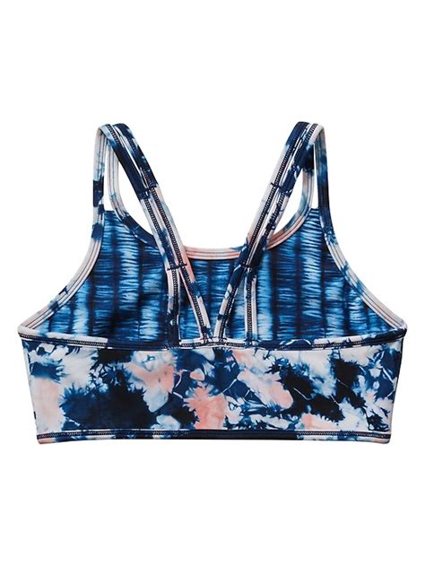 Athleta Girl Reversible Festival Tie Dye Bikini Top Athleta