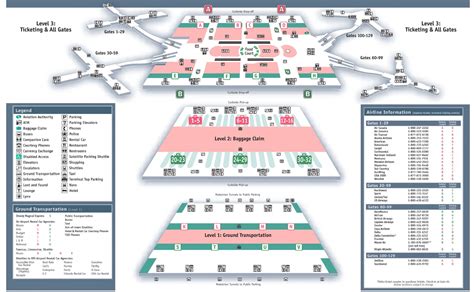 Terminals maps Orlando International Airport MCO