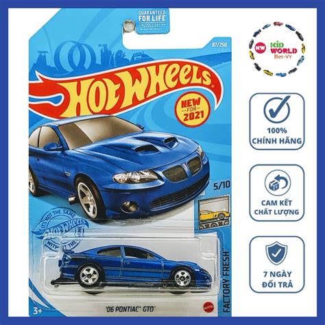 Xe mô hình Hot Wheels basic 06 Pontiac GTO GTB72 Shopee Việt Nam