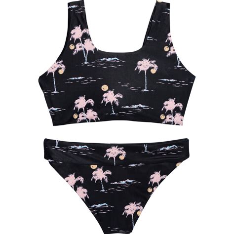Feather Arrow Girls Island Hopper Reversible Bikini Set Upf Save
