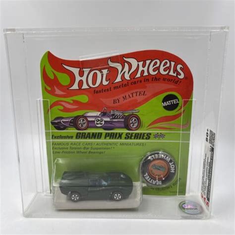 LOLA GT70 Vintage Hot Wheels Car Redline 1969 Dark Enamel Green