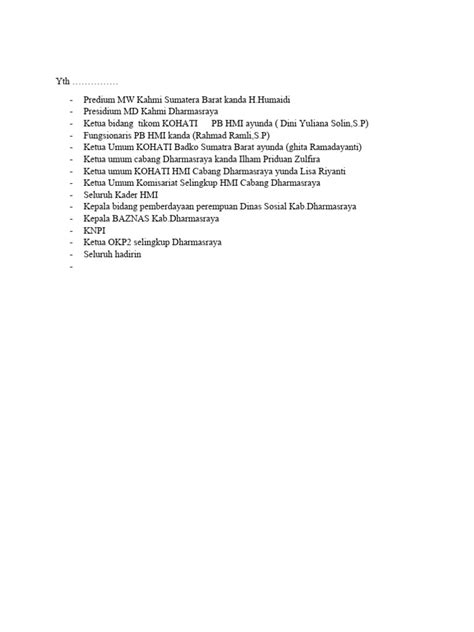 Susunan Acara Milad Kohati Ke 57 Pdf