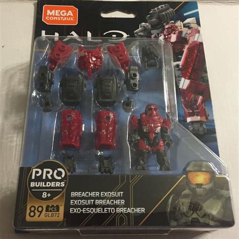 NEW Mega Construx Pro Builders Halo Red Breacher Exosuit Building Toy