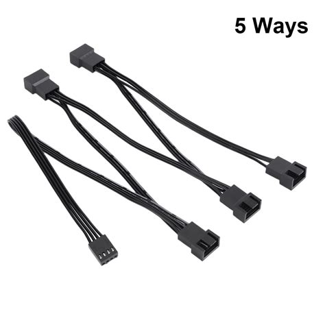 Divisor Pwm Ventilador portátil PWM Splitter 5/6 Ways Pwm Fan Cable ...