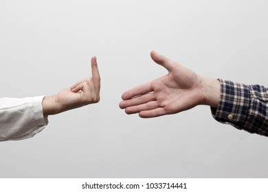 Womans Hand Showing Fuck Gesture Refuses Stock Photo Shutterstock
