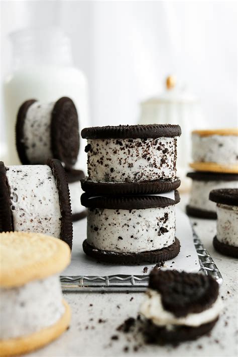 Oreo Ice Cream Sandwiches The Little Blog Of Vegan