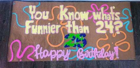 Funny birthday banner | Fun paper banner | Kraft paper banner | custom ...