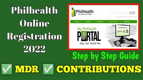 Philhealth Online Registration Tutorial 2023 Contribution MDR Payment - YouTube