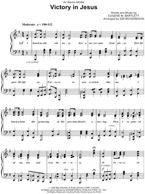 "Victory in Jesus" Sheet Music - 4 Arrangements Available Instantly ...