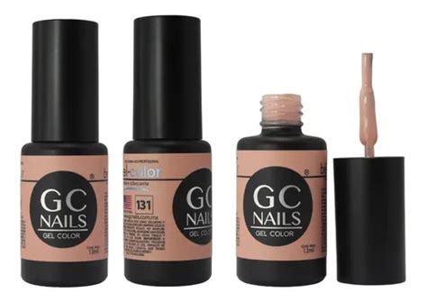 Gel De Un Paso Semipermanente Gc Nails Belcolor Colores Color Nude Beige Mercadolibre