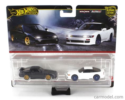 MATTEL HOT WHEELS HBL96 979Q JBK96 Scale 1 64 NISSAN SET 2X 180SX TYPE X COUPE SILEIGHT