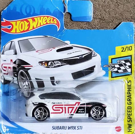 Embalagem Danificada Hot Wheels Speed Graphics Subaru Wrx Sti Universo Hot Wheels