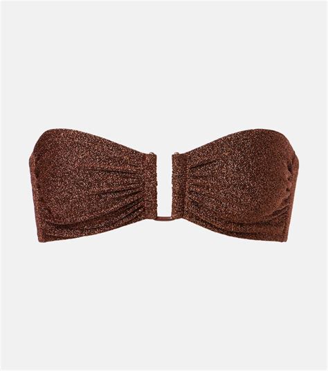 Eres Top Bikini Flamboyant In Misto Nylon Stretch Arancione Donna In Brown Modesens